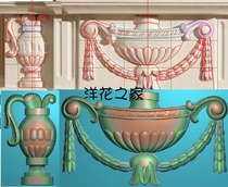 Carved relief grayscale door flower and wood door decal Western flower European door decal MTH182