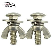 DIVING EQUIPMENT ACCESSORIES 316 STAINLESS STEEL SCREWS WATER LUNG TECHNOLOGY DIVING BCD BACK FLY BACK PLATE RAM ANGLE SCREWS PAIR