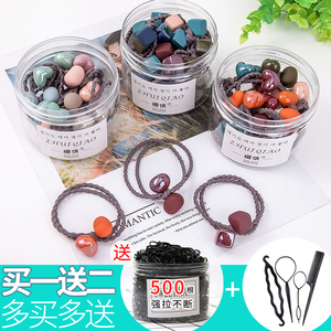 头绳韩国饰品小清新简约皮套头饰森女系发圈橡皮筋扎头发少女发绳