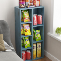 Bedroom bedside table snack locker simple modern narrow cabinet bedroom two-draw wood color bucket cabinet storage cabinet