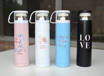 Creative and practical gift 304 stainless steel thermos cup cross main body living supplies couple water cup four color