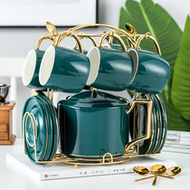 High value Coffee Cup exquisite afternoon tea set high grade European luxury small household ceramic coffee utensils