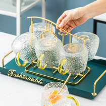 Light luxury water set cool water bottle glass cup tea set set home living room tea cup kettle waiting for guests water cup cold water bottle