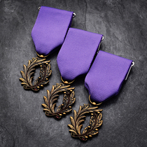 Replica French officer-class Knight-class Palm Leaf Medal badge