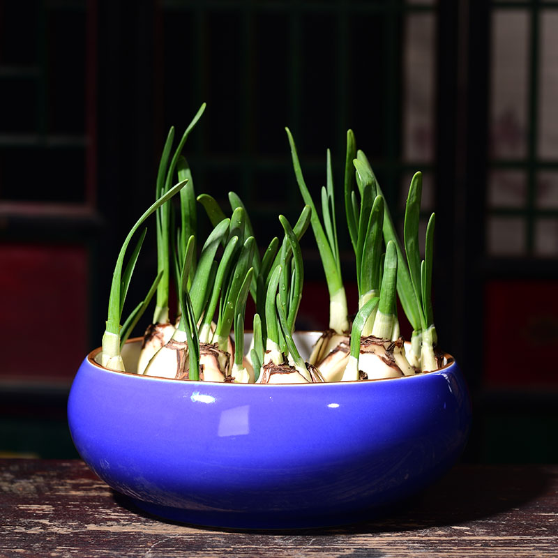 Refers to flower pot ceramic household nonporous extra large aquatic the plants copper bowl lotus basin water lily grass withered lotus hydroponics