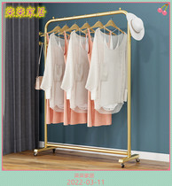 Light Extravaganza Nordic Small Bedrooms Home Clothing Cap Rack With Wheels Mobile Clothing Shop Floor Hanghanger Provincial Space