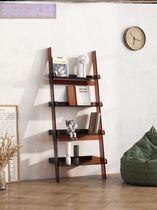 Nordic Living Room Bookshelves Landing Art Sensation Shelf Display Shelf Relying on Wall Creative Light Extravagant Multilayer