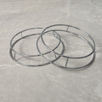 Thickened stainless steel round tube pot holder double-layer pot mat pan rack heat insulation and anti-scalding shelf pot support