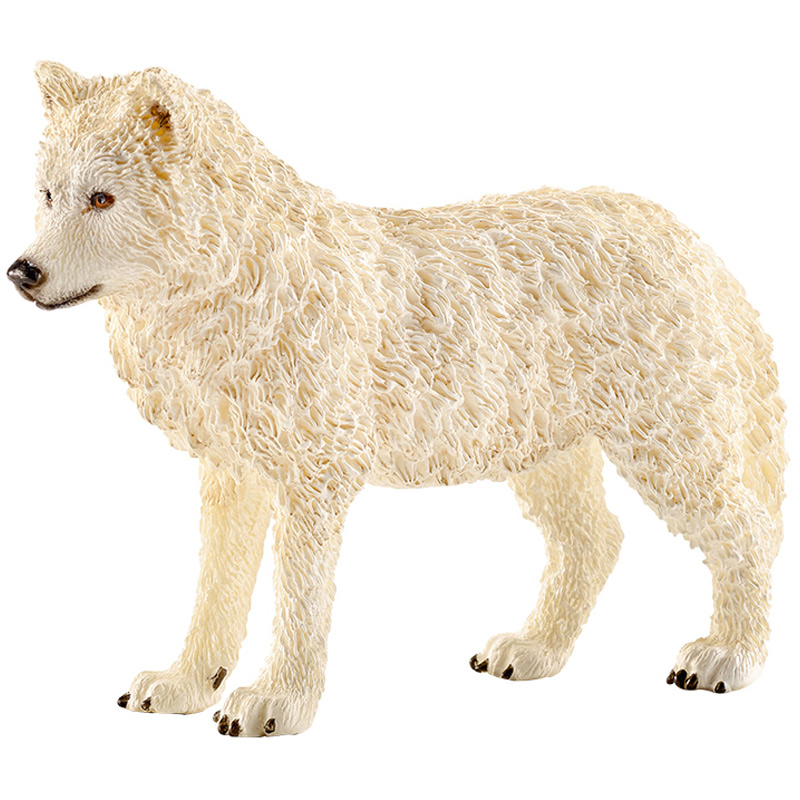 德国schleich思乐 北极狼14742野生动物仿真模型儿童塑胶玩具摆件