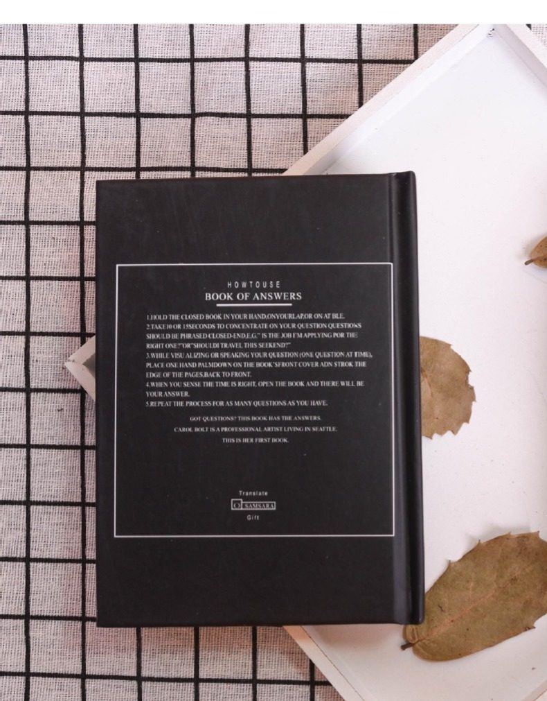 正版新款精装答案之书解答之书硬皮中文版记事本正版