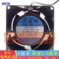 Original PAMOTOR imported 8038 8CM 8500DP 115V 12W full metal high temperature fan