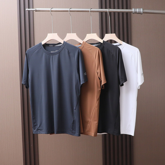 Three-dimensional dark pattern jacquard cool comfortable elastic breathable summer men's outdoor sports round neck short-sleeved T-shirt
Three-dimensional dark pattern jacquard cool comfortable elastic breathable summer men's outdoor sports round neck short-sleeved T-shirt