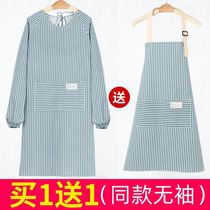 Aprons with sleeves high-end kitchen clothes ladies beautiful fashion cooking canteen special holding Cats