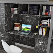 Table Paper Decoration Desktop University Students Self-Glued Wall Wardrobe Stickers Renovated Interior Mesh Red Tabletop Arrangement Boy Dorm Room