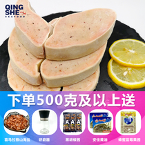 AAA grade French foie gras Fresh ready-to-eat baby supplement Premium Red wine Blueberry Sake Sashimi Raw foie gras slices