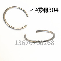Stainless steel 304 round coil stop ring C type snap ring round wire diameter 2mm shaft internal and external spring order making size outer diameter