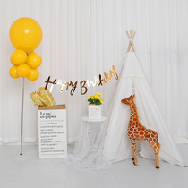 Pentagon flag Happy birthday wedding celebration flag hanging hanging window party ball