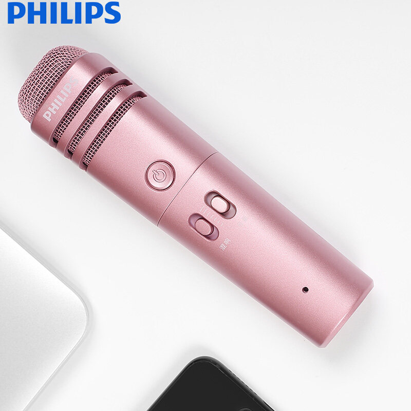 philips/飞利浦 dlk38002全民k歌神器手机麦克风话筒唱歌设备贪装