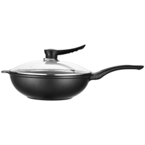 British Enteng non-stick frying pan wok pan Household cooking pot less fume induction cooker Gas stove universal
