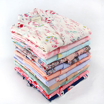 Summer thin cotton gauze nightgown couple Japanese-style mens kimono yukata full pajamas cardigan long nightgown sweat steaming women