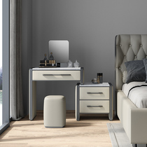 Light luxury dressing table bedside cabinet integrated master bedroom modern simple multi-function telescopic storage cabinet desk dressing table