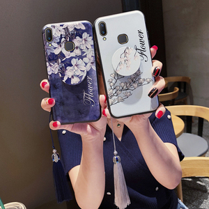 送流苏vivox23手机壳女款x20浮雕vivox9s潮x21屏幕指纹viovx防摔x9p硅胶x20plus软套x21a全包个性创意中国风l