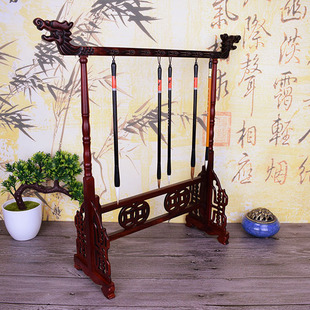 字画12,14,16针红木毛笔挂书法字画用品 精品红酸枝毛笔架文房四宝