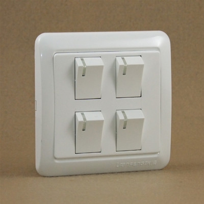 联峰 联佳86系列小四开单控 86型小板四位单控开关 正品_7折现价4.3元