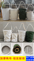 Toilet bag household wear-resistant storage bag cleaning construction worker opening storage construction site kit thick canvas