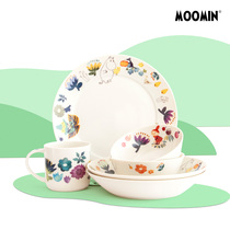 Mmin cutlery moomin cup ceramic Mark Cup ins drinking water cup salad bowl dinner plate big fruit pan Japanese produce