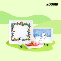 Mmin tableware moomin colour resin dinner plate suit large tray rectangular multifunctional fruit tray with vegetable dish