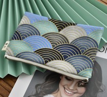 Original handmade fabric bag creative zipper coin wallet cotton linen bag Japanese style style storage firewood dog bag