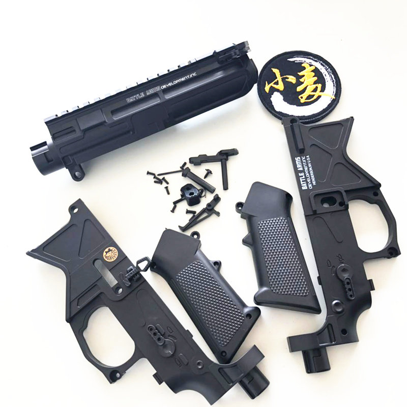 小麦改装水弹枪壳xm316机匣分体机匣外壳锦明8代波箱直插556机匣