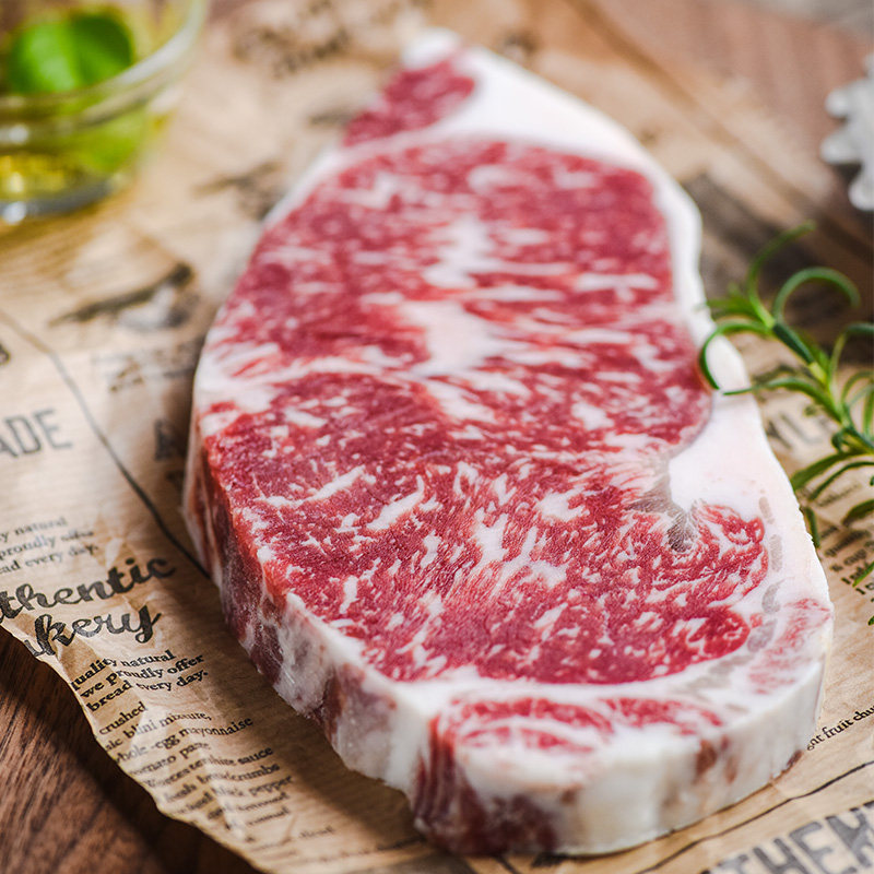 ovf澳洲进口和牛m3级西冷牛排家庭牛排原切非腌制牛肉沙朗牛排5片