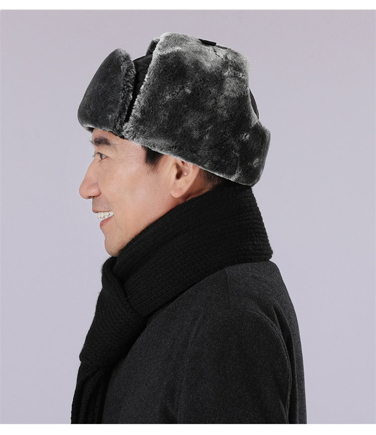 苏联徽章雷锋帽防风防水男女户外帽加厚护耳帽俄罗斯保暖棉帽防寒