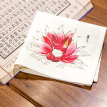 Customize the Nine-Tailed Fox handkerchief small square antique handkerchief cotton carry sweat women Sansei III pillow book around