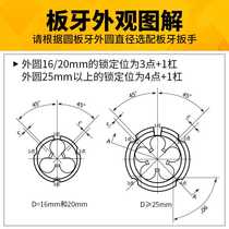 Reverse round die tooth left-handed thread sleeve wire M12m13M14m15m16M17 * 0 5X0 75x1X1 25