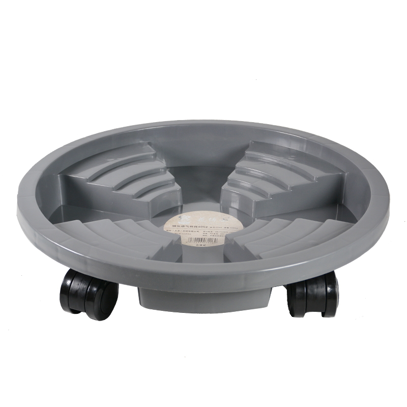 Thickening faceplate mobile tray at the bottom with a universal wheel tray saucers roller chassis circular identifiers water basin