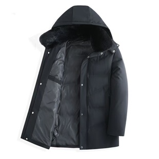 红蜻蜓可拆连帽中老年男士棉服外套冬季保暖加绒加厚爸爸冬装棉衣