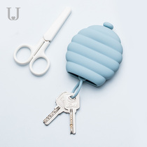 Jordan Judy creative silicone key bag mens waist hanging female card bag car multi-function key chain