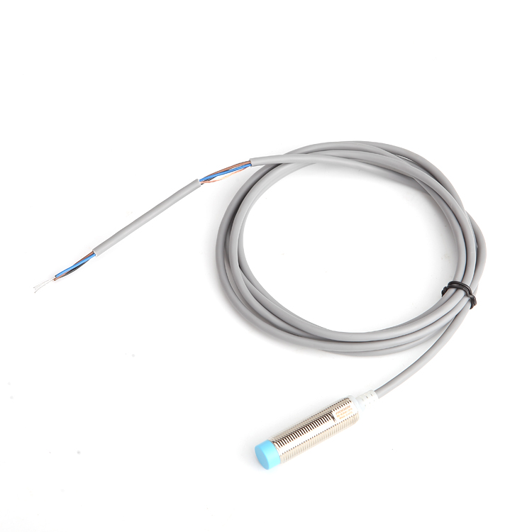 m12 proximity switch sensor 24v three-wire npn normally open metal sensor switch waterproof with shielding