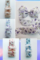 Gorgeous rose flower yarn with imported quality yarn with hair accessories DIY silk with material lolita bow tie