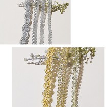 Carefree home gold and silver centipedes braid lace hair accessories DIY ribbon bar Chirò Lolita Dress Bag with a performance