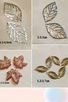 Leaf Shaped Alloy Accessories Hair Accessories DIY materials bar Chirita Lolita Necklace Earrings Bracelet Decoration A1-4