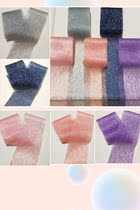 Gold Silk Mesh Yarn 6cm Hair Accessories DIY silk with material Gentil lolita Imports of gold silk yarn Artisanal Butterfly Knot