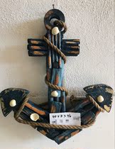 Foreign trade export original single Mediterranean style wooden branches do old ship anchor wall decoration