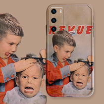 Huawei p40pro mobile phone shell Huawei p40 protective sleeve p30 lens full package p30pro anti-fall net red cartoon cute light and thin P40por tide male and female 5G personality creative new product