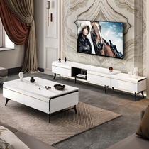 Shi Bailan Nordic New Rock Board coffee table TV cabinet set combination simple modern living room home storage cabinet