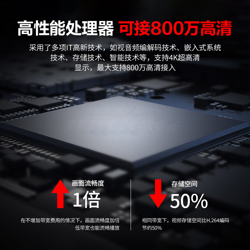 hikvision poe network hard disk recorder 4 / 8-way nvr home monitoring host ds-7804nb-k1 / 4p