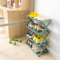 Shoe shelf simple home door dormitory small mini storage free installation bedroom good-looking dust-proof narrow shoe cabinet